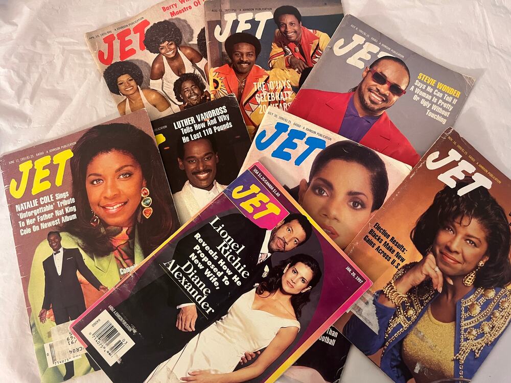 Vintage JET Magazine Lot 8 R&B Soul Covers Stevie Wonder Lionel Richie